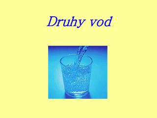 Druhy vod