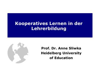 Kooperatives Lernen in der Lehrerbildung