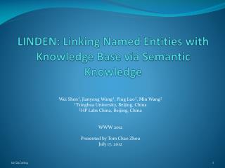 LINDEN: Linking Named Entities with Knowledge Base via Semantic Knowledge