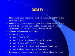 DSM-IV
