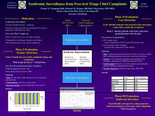Syndromic Surveillance from Free-text Triage Chief Complaints