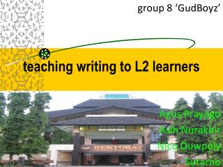 teaching writing to L2 learners