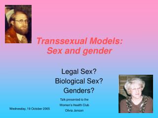 Transsexual Models: Sex and gender
