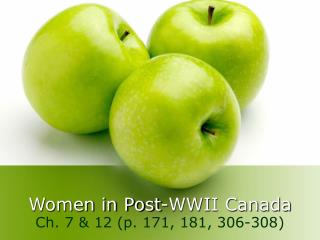 Women in Post-WWII Canada
