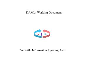 DAML: Working Document