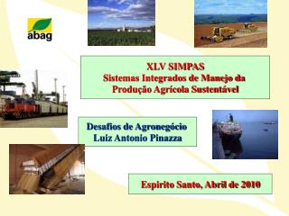 XLV SIMPAS Sistemas Integrados de Manejo da Produção Agrícola Sustentável