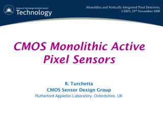 CMOS Monolithic Active Pixel Sensors
