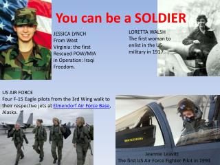 You can be a SOLDIER