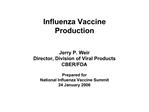 Influenza Vaccine Production