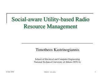 Social-aware Utility-based Radio Resource Management