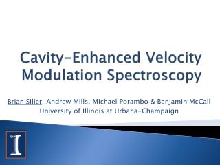 Cavity-Enhanced Velocity Modulation Spectroscopy