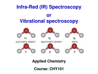 Infra-Red (IR) Spectroscopy