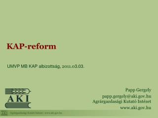 KAP-reform