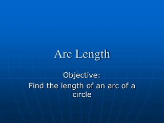 Arc Length
