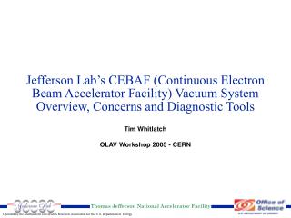Tim Whitlatch OLAV Workshop 2005 - CERN