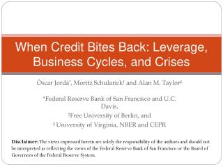 When Credit Bites Back: Leverage, Business Cycles, and Crises