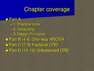 Chapter coverage
