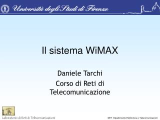 Il sistema WiMAX