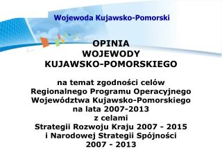 Wojewoda Kujawsko-Pomorski