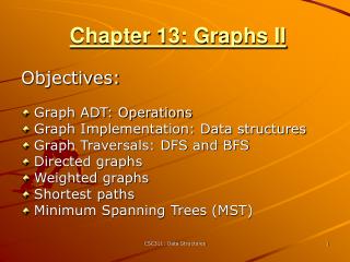 Chapter 13: Graphs II