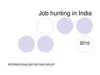 Job hunting in India