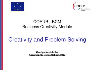 Creativity and Problem Solving - Topics
