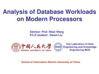 Analysis of Database Workloads on Modern Processors