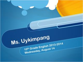 Ms. Uykimpang