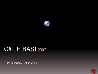 C# LE BASI 2007