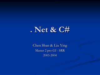 . Net & C#