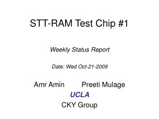 STT-RAM Test Chip #1