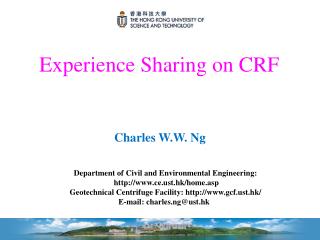 Experience Sharing on CRF