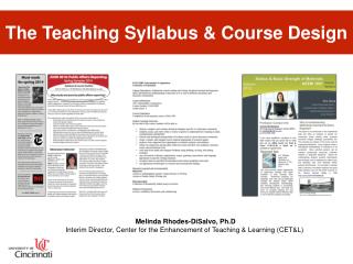 The Teaching Syllabus &amp; Course Design