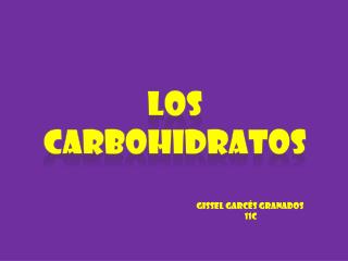 Los carbohidratos