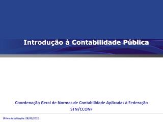 Introdução à Contabilidade Pública