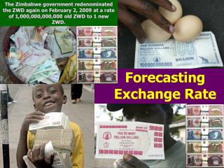 Forecasting Exchange Rate