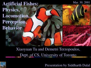 Xiaoyuan Tu and Demetri Terzopoulos, Dept. of CS, University of Toronto