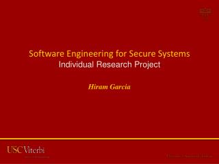 Software Engineering for Secure Systems Individual Research Project