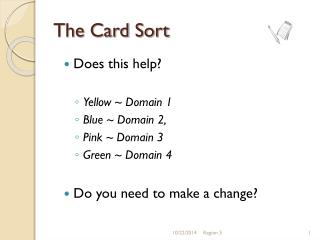 The Card Sort