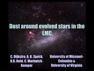 Dust around evolved stars in the LMC