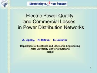 A. Lipsky, N. Miteva, E. Lokshin Department of Electrical and Electronic Engineering