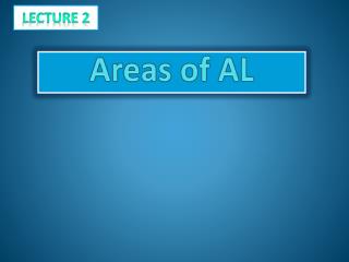Areas of AL
