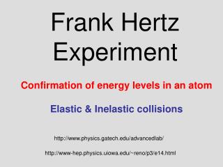 Frank Hertz Experiment