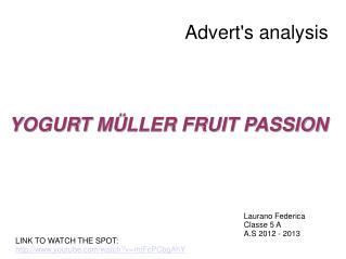 Advert's analysis