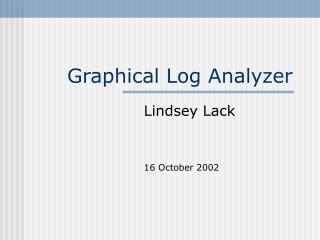 Graphical Log Analyzer