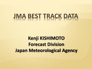 JMA best track data
