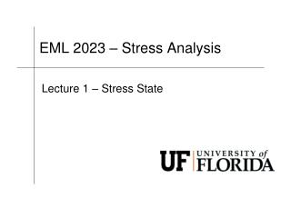 EML 2023 – Stress Analysis