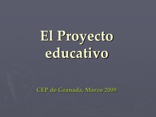 El Proyecto educativo