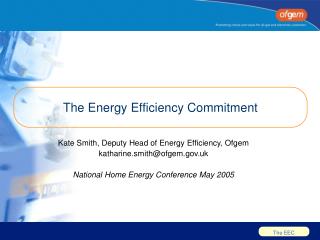 The Energy Efficiency Commitment