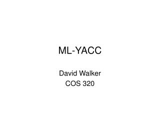 ML-YACC
